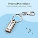 Harmo Mini-Mo Keychain Harmonica - 4 Hole 8 Tunes Type C Mini Harmonica Keychain, Stylish and Portable Mini Keychain, USA Designed Stainless Steel, Ideal Music Keychain Accessory