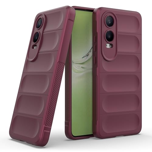 Image of amazon basics Back Case Cover for OnePlus Nord CE 4 Lite 5G | Compatible for OnePlus Nord CE 4 Lite 5G Back Cover | Liquid Silicon Magic Case with Camera Protection | Plum