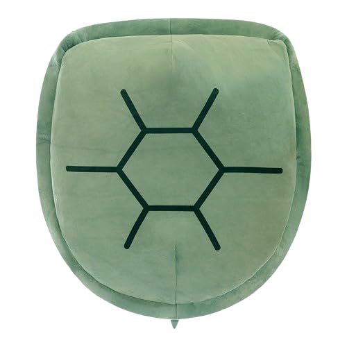 JORCEDI Turtle Shell Pillow - Kawaii Wearable Giant Turtle Pillow Funny Cosplay Plush Cushion for Kids Adult Dress (80cm,green)
