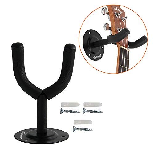 Image of Juarez Acoustic Guitar Kit JRZ38C /BK 38 inch Cutaway (Black) with Bag, Strings, Strap, Pick | Combo with Capo, Wall Mount & 6 Guitar Picks Set - Complete Beginner Guitar Package