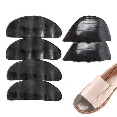 Rellenos para Puntera de Zapatos Mujer - 3 Pares Plantillas para Zapatos Grandes - Almohadillas de Antideslizantes PU Cómodas para Mayores Tacones Botas Planos Stilettos Sandalias