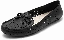 Sapatilha Mocassim Feminina Antiderrapante com Laço Elegante