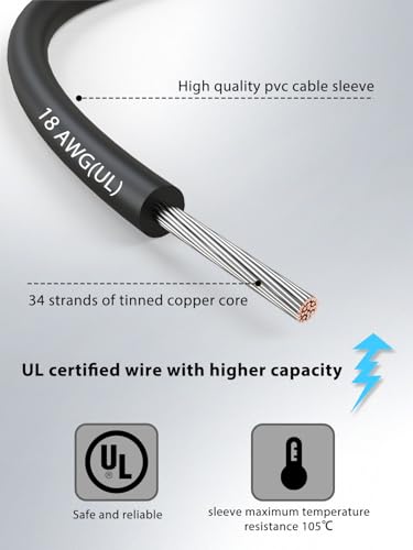 Image of 12pcs /40in. Alligator Clips Electrical with Wires UL1015 /18AWG, 6 Colors Jumper Test Leads Set, 1.77in. Clips Soldered with Wires-EDGELEC