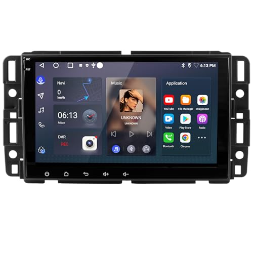 8 Inch Touch Screen Car Radio Stereo for Chevy Silverado GMC Sierra Yukon Buick Android 13 with GPS Navigaiton Wireless CarPlay & Android Auto