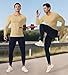 SPVISE Beige Mens Compression Shirt Dry Fit Long Sleeve Workout Shirts UPF 50+ Running Basketball Football Gym Base Layer Top