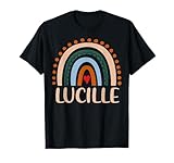 Lucille Name Personalized Funny Women Rainbow Lucille T-Shirt