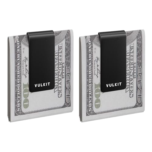 Image of VULKIT Money Clip Stainless Steel Cash Holder EDC Accessories Men's Money Clips