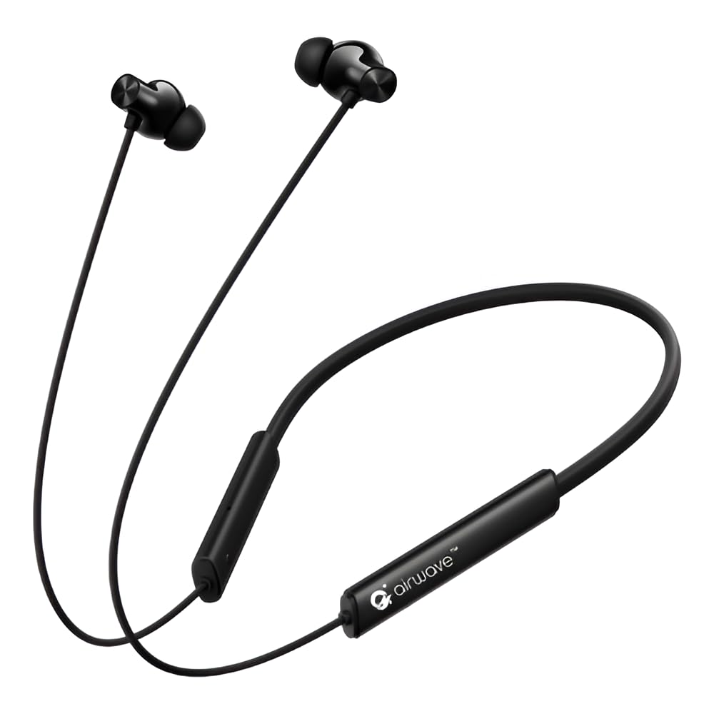 Airwave Euphony Bluetooth Neckband, 48Hrs Playtime, Low Latency Upto 50MS, 360° Spatial Audio Effect, Bluetooth Version 5.4, Type-C Quick Charge, Magnetic Earpiece, ENC SIRI Support (Black)-image-45