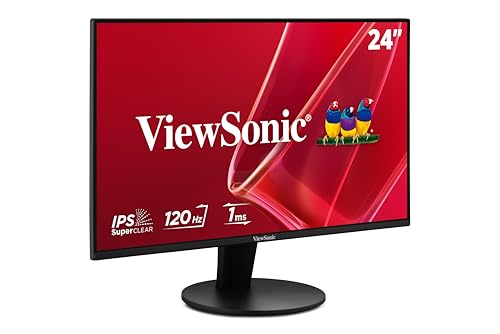 ViewSonic VS2447M 24 Inch 1080p Monitor, 100Hz Refresh Rate for Productive Home and Office Spaces, Eye Care Technology, Thin Bezels, HDMI, and VGA Inputs