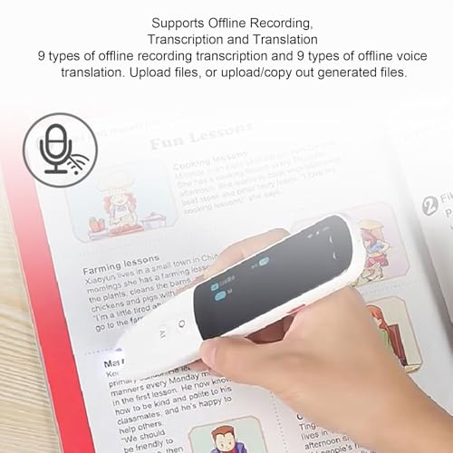 Stylo de traduction Asixxsix avec scanner de numérisation vocal portable