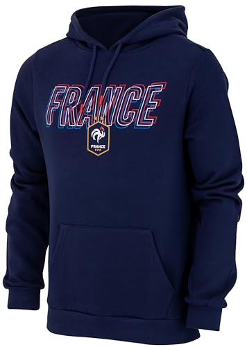 FFF Sweat Capuche Fan Collection Officielle Equipe de France de Football - Homme - Taille M