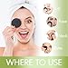 Sopurrrdy Reusable Makeup Removal Pads - 20 Pack with Laundry Bag - Soft Black Reusable Cotton Makeup Remover Pads for Face - Washable Bamboo Cotton Rounds