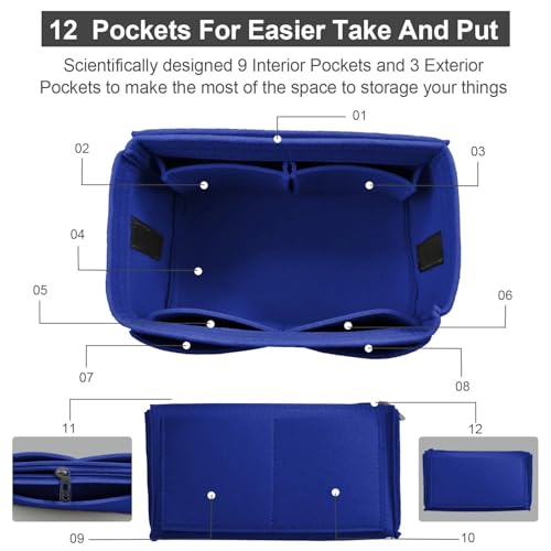 Image of Purse Organizer Insert, Handbag & Tote Organizer, Bag in Bag, Perfect for Speedy Neverfull and More