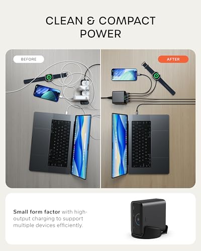 Satechi ChargeView 140W GaN Charger (4-Port USB-C, Live Display) — view 7