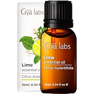 Gya Labs Lime Essential Oil for Skin Care – Natuurlijke limoenolie om de stemming te verbeteren en de focus te…
