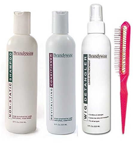 Brandywine Synthetic and Human Hair Care Products (8oz Shamp, Cond and Leave-In Detangler)