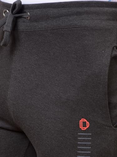 Image of Dollar Cotton Rich Fabric Solid Men's Shorts | Ribbed Waistband with Drawcord | Fashionable Print with Logo Branding | Side Pockets with Zip on one Side | Wide Array of Attractive Colours