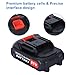 Calager 21V Lithium-Ionen-Akku für Elektrowerkzeuge,12/21V 1500/3000 mAh Akkus,Elektrischer wiederaufladbarer Akku für Rasentrimmer,Heckenschere,K... Autowaschanlage (21V 1500mA)