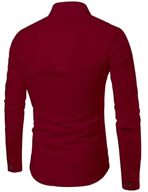 Image of Bellstone Men's Solid Cotton Shirt | Casual | Plain | Full Sleeve | Summer-Regular Fit| Men Stylish Shirt | Everyday Formal Wear |Soft Breathable Fabric | Everyday Smart Casual Wear