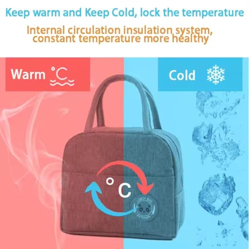 Gold Leaf Thermal Insulated Lunch Bag – Waterproof Reusable Cooler Tote, Leakproof Lunch Box for Adults, Men & Women | Perfect for School, Office, Work, Travel & Picnics (Grey) by Gold leaf 24K - Image 7