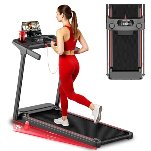 Image of Treadmill with 12% Incline, 3-in-1 Foldable Walking Pad for Home /Office Use