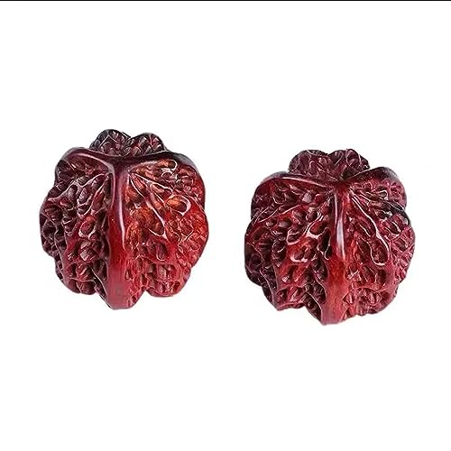 SciAza Bolas de Baoding Bolas de Salud Chinas Balonmano de Nogal Tallado, Puedes Recoger al Jugador para Ganar la Pelota(Color:A,Size:40mm)