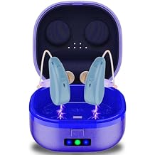 Hearing Aids for Seniors & Adults Not Amplifiers, Rechargeable Digital OTC Hearing Aids with 16-Channel Superior Sound Quality, 4 Adjustable Modes, Charging Case with Drying Function