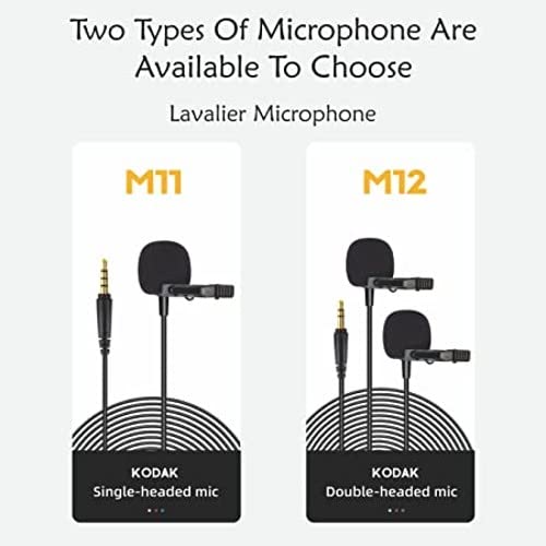 Image of Kodak M11 2.5Mm Lavalier Microphone with Adapter for Smartphones - Auxiliary