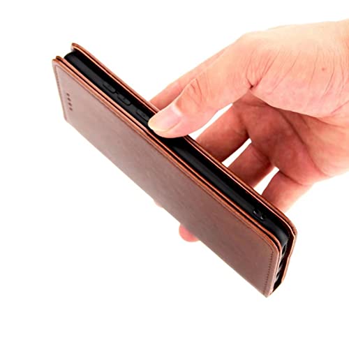 Coque Samsung S22 Plus Étui Portefeuille en Cuir Jaune avec Porte-Cartes - 3