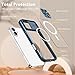 Clear Magnetic Case for iPhone 17 with Slide Camera Cover, Fit for MagSafe, Never Yellowing, Camera Protection, Shockproof Transparent Acrylic Back Soft Silicone Edge Mag-Safe Wireless Charging Cover