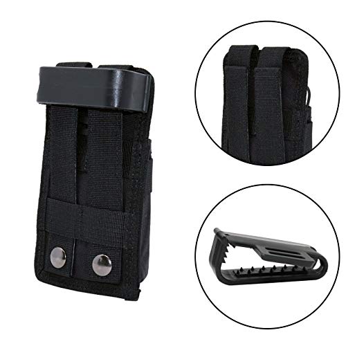 Clakit Strappack Clip-On Pouch For Radio & Gps (Black) Backpack Attachment For Hunters, First Responders, Public Safety, Hikers And Travelers #TOP2