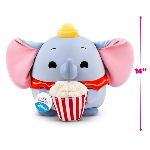 Snackles Disney 35 cm großes Plüschspielzeug von ZURU, Plüschspielzeug mit Snack-Accessoire (Dumbo&Popcorn) – Ansicht 4