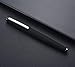 Hongdian 517D Matte Black Fountain Pen Bent Nib Fude Pen, Warrior Series, Classic Design with Converter and Metal Box