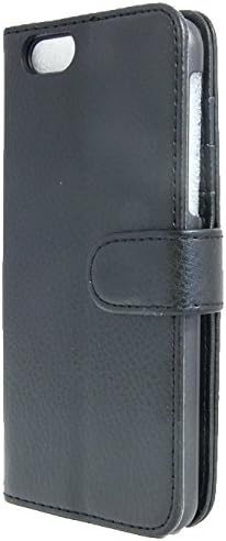 TOPPEN Left Handed Wallet Case For iPhone SE 2022/2020/7/8 Black