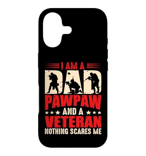 I'm A Dad Pawpaw And Veteran For Men Dad Grandpa Veteran �X�}�z�P�[�X iPhone 17 �p