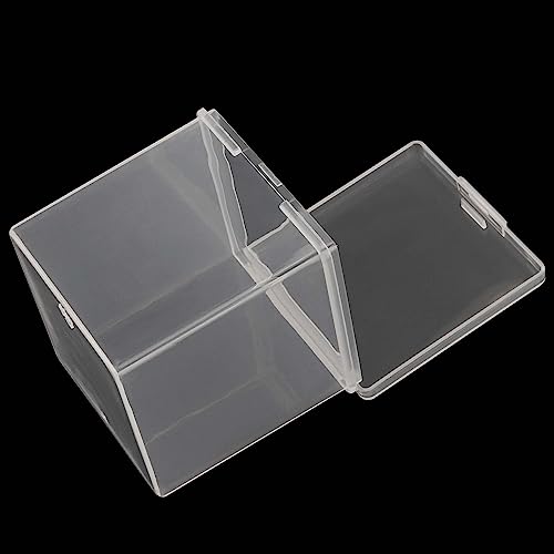 Image of JAPCHET 72 Pieces Plastic Bead Storage Containers, Clear Small Bead Organizers with Lid, Clear Square Display Boxes for Beads, Buttons and Candies, 2.2 x 2.2 x 2.3 In
