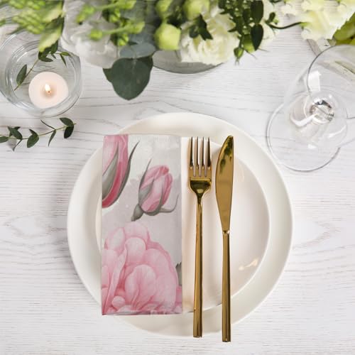Servilletas de Tela Blossom Pinks Roses Multicolor 6 un. miniatura 6