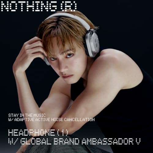 Image of Nothing Headphone (1) Hybrid Active Noise Cancelling Headphones, Wireless Over-Ear Headphones with 6 Mics, 80Hrs Playtime, Hi-Res Audio, KEF-Tuned, Spatial Sound, Comfort Fit & Fast Charging White