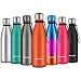 Produktbild Newdora Trinkflasche Edelstahl Thermosflasche BPA-frei Auslaufsicher Vakuumisolierte Sportflasche Leicht Wasserflasche - 500ml für Reisen, Sport und Outdoor mit Reinigungsbürste