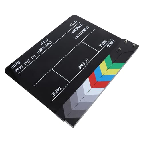 ROMISBABA Claqueta Acrílica Multifuncional para Rodajes y Fotografía Tablero Ligero para Decoración Cinematográfica Portátil para Profesionales