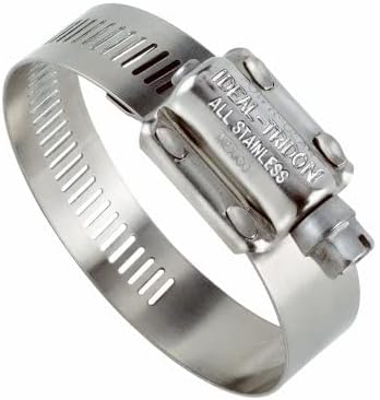 6X40053 Heavy-Duty Hose Clamp, Stainless Steel, 4 to 6-1/8-In. - Quantity 10