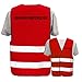 Produktbild Bedruckte Warnwesten mit ISO-Leuchtstreifen * Standard- oder Reflex-Druck * Erste Hilfe und Brandschutz, Begriff:Brandschutzhelfer, Farbe + Größe:Rot (M/L)