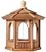 Cedar Birdfeeder Gazebo - hexagon - 12" Dia. X14" tall