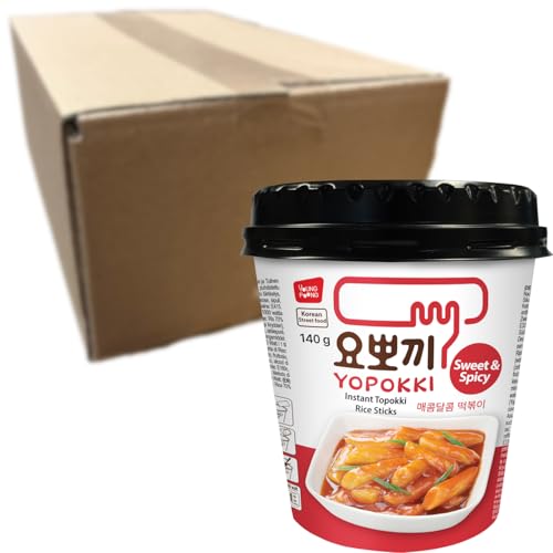 YOPOKKI - Instant Topokki Sweet & Spicy - Multipack (6 X 140 G)
