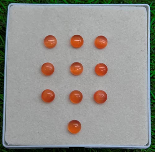 Loose Gemstone 10Pieces Sunstone Quartz 10 Pieces Stone Size 8X8Mm Shape Round Cut Smooth Making, Beading & Craft Supplies 7$St03D30 #TOP4