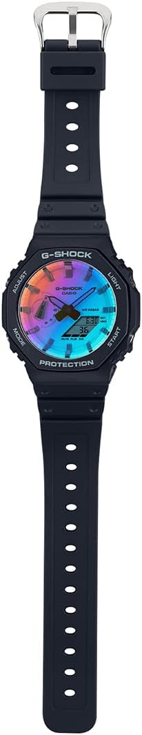 Casio GA-2100SR-1ADR Kol Saati, G-Shock, Analog/Digital, Siyah, Erkek