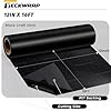 TECKWRAP Permanent Adhesive Vinyl Matte Black Vinyl 12'' x16ft Vinyl Permanent Roll Craft Vinyl Easy to Cut & Weed & Transfer for Mug, Cup, Window & Home Deco,and other DIY projects #1