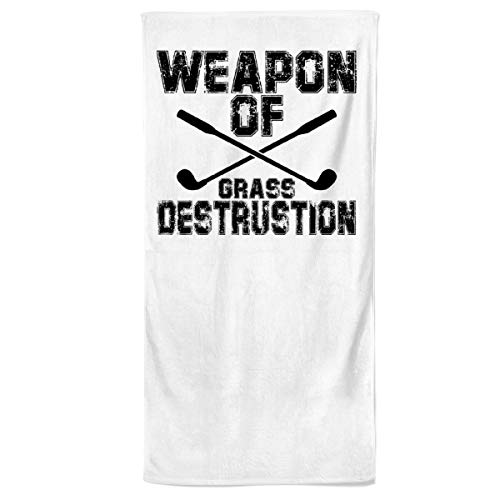 Power Towel das Coole Golf & Sport-Handtuch mit Einer Botschaft | Verschiedene Motivations-Quotes| Größe 50 cm x 100 cm | POWERTOWEL Handtuch Mikrofaser Baumwolle (Weapon of Grass DESTRUSTION) Cover