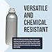 UN Rated Aluminum Bottles – Durable, High Purity Brushed Aluminum for Hazardous Chemical Transport | With Tamper Evident Cap & LDPE Plug | 1250ml / 1.25kg | UN Certified for Essential Oils & Solvents