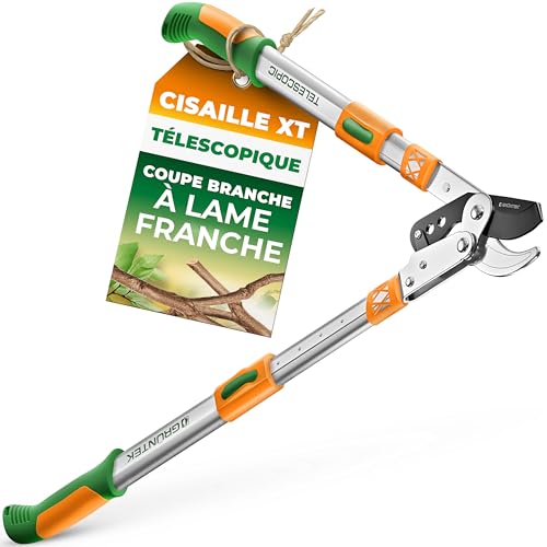 GRÜNTEK Cisailles Coupe-Branches Ébrancheur Téléscopique XT 940 mm à Lame France 82 mm